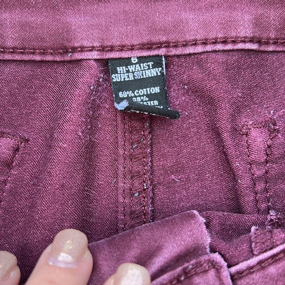 Maroon Jeans - Picture 3 of 5